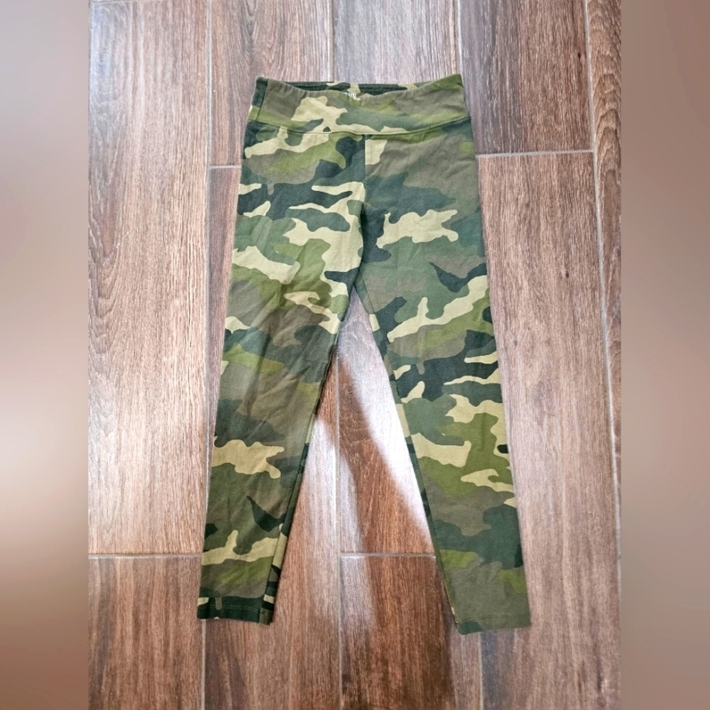 J CREW CAMOUFLAGE STRETCH PANTS SZ MEDIUM LEGGINGS